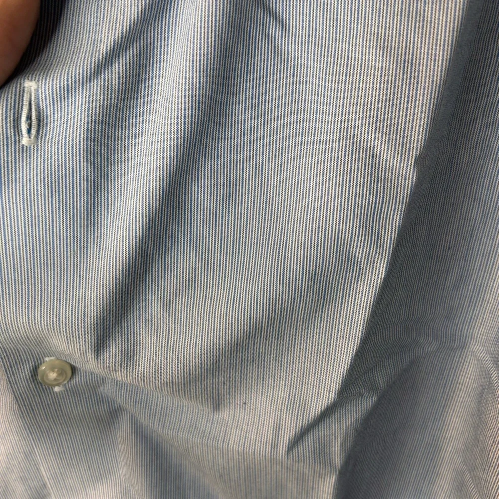 Banana Republic Men’s Slim Fit Non-Iron 100% Cotton Blue Shirt Button-up Size M